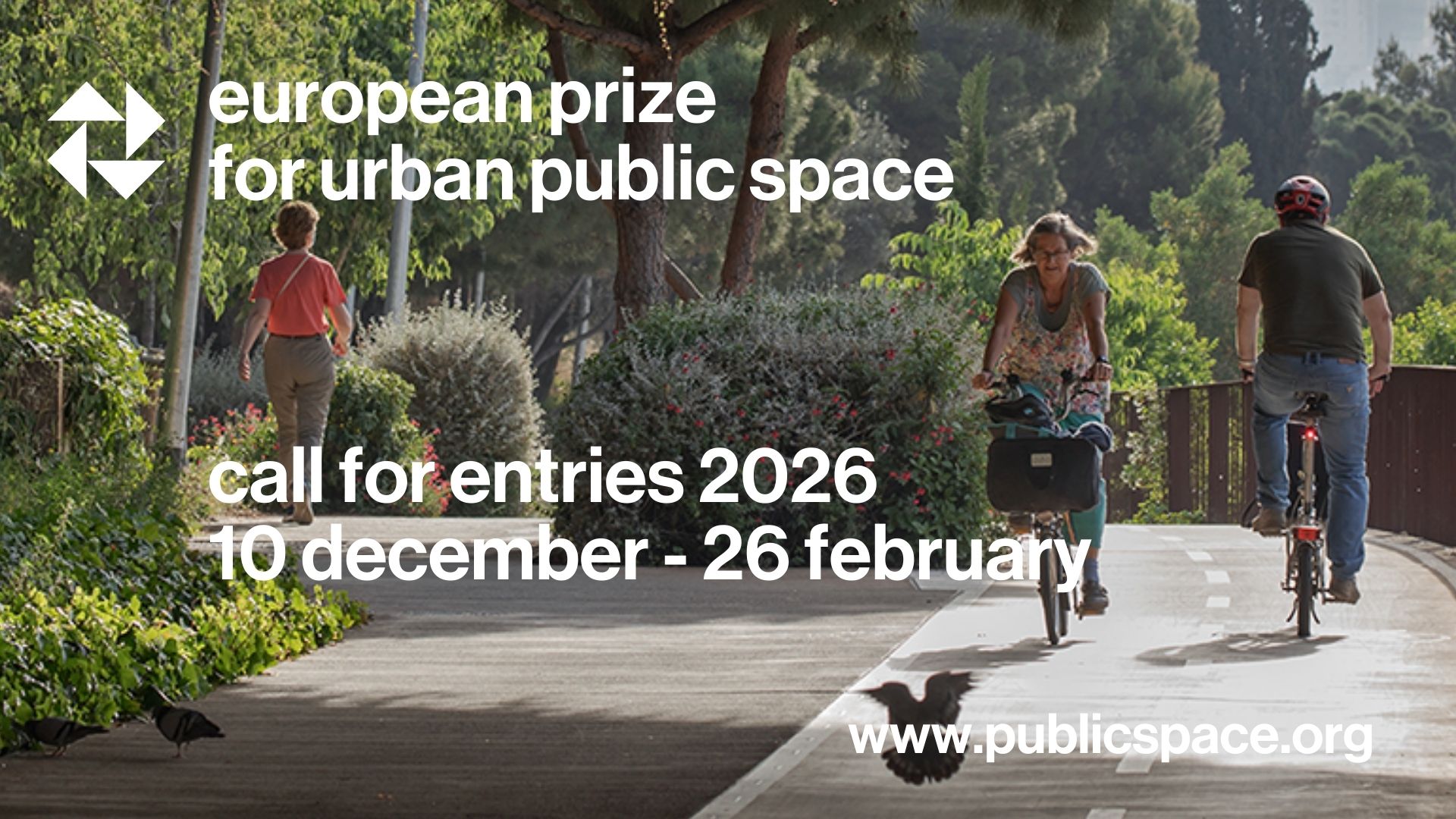 Abierta la inscripción del Premio Europeo del Espacio Público Urbano 2026