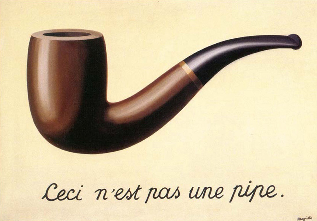 Autenticidad Óscar Tenreiro Degwitz Ceci n’est pas une pipe (Esto no es una pipa), este cuadro de René Magritte