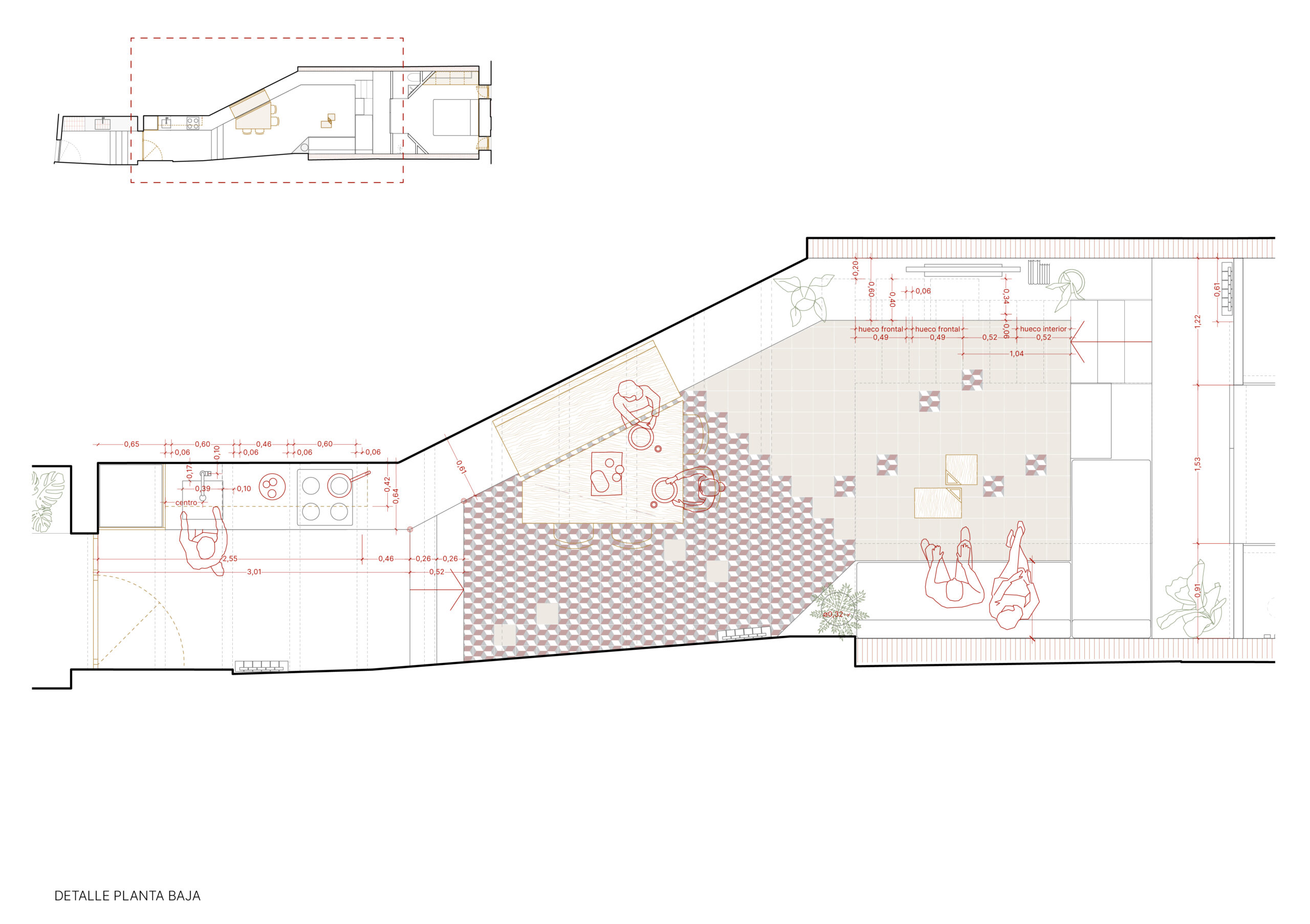 Casa Felipa Crux Arquitectos 06 PRA_ COMUNICACIÓN_PLANTA BAJA DETALLE