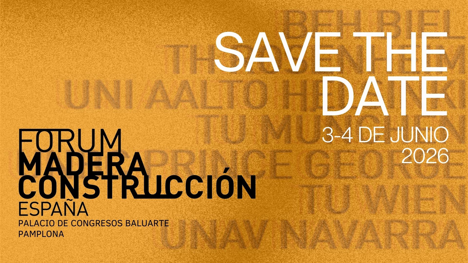 El 6º Fórum Internacional de Construcción con Madera edicion 2026