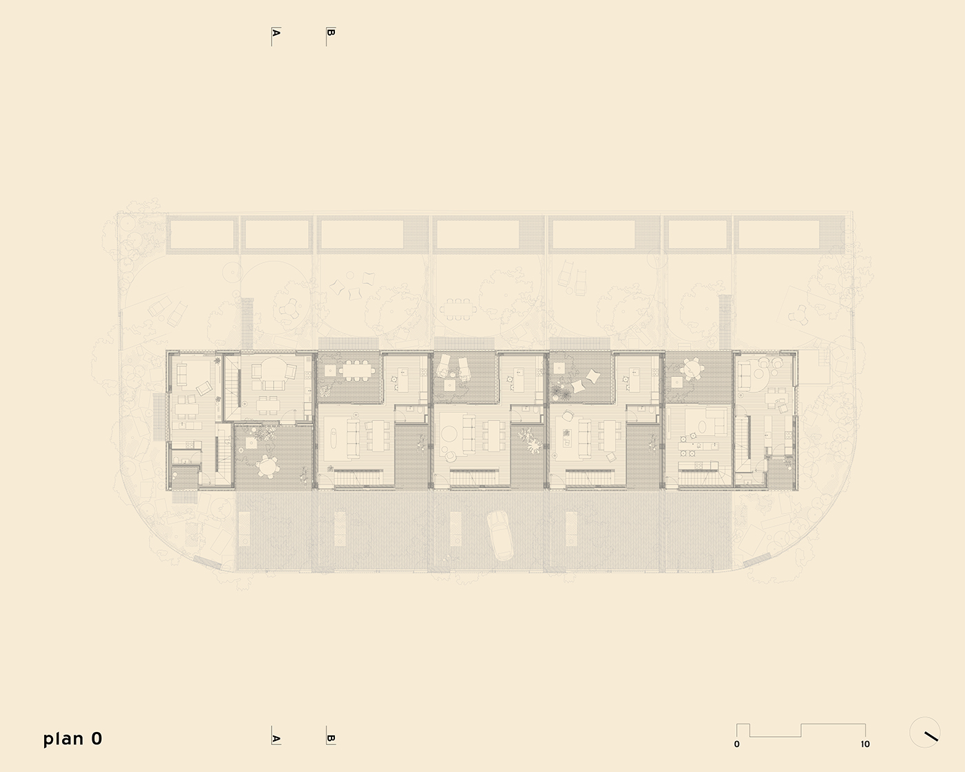 Viviendas adosadas en Parede extrastudio 2 Planta 0