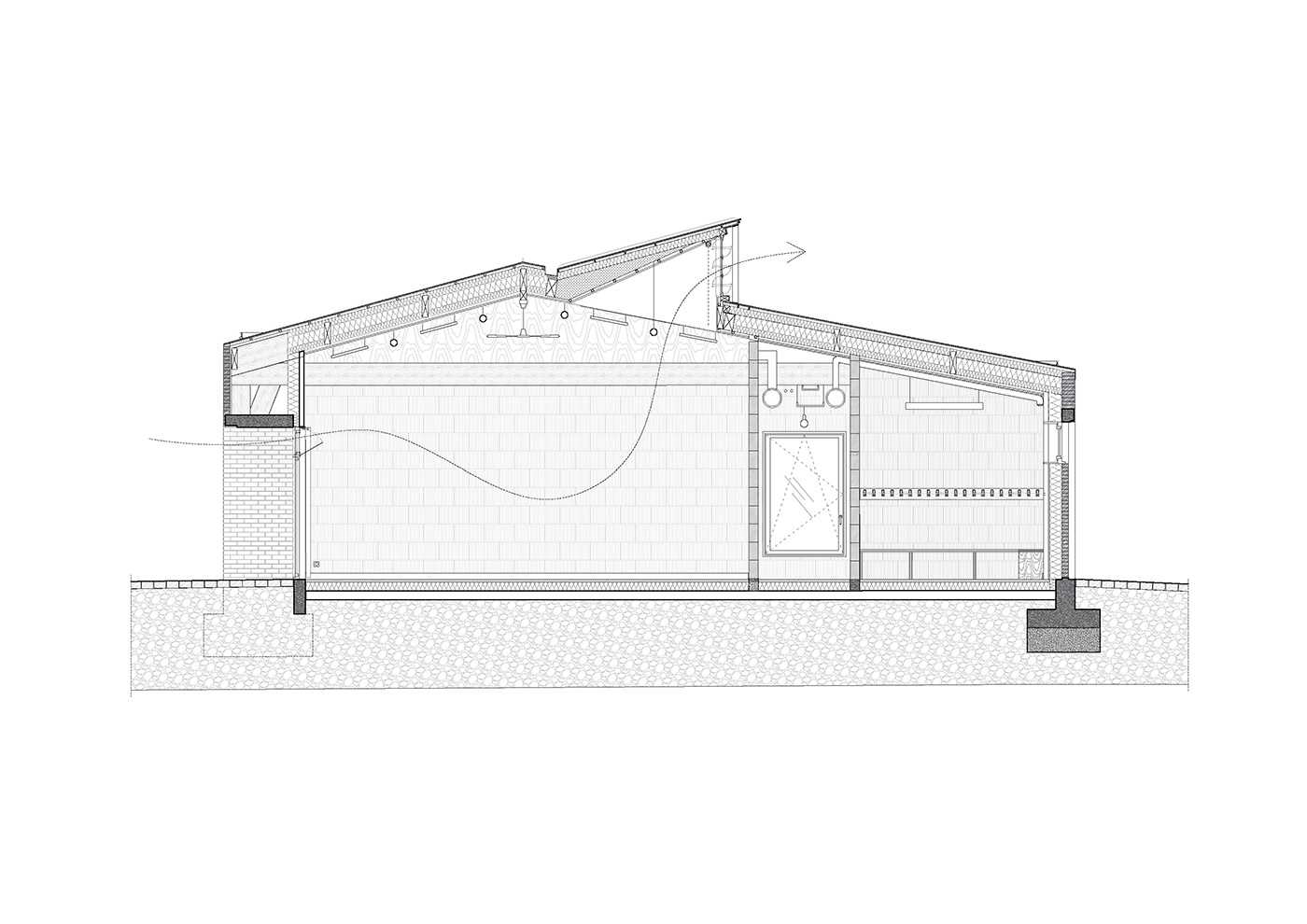 Centro Comunitario Rosa Parks SPL Marne au bois 4 Sección transversal