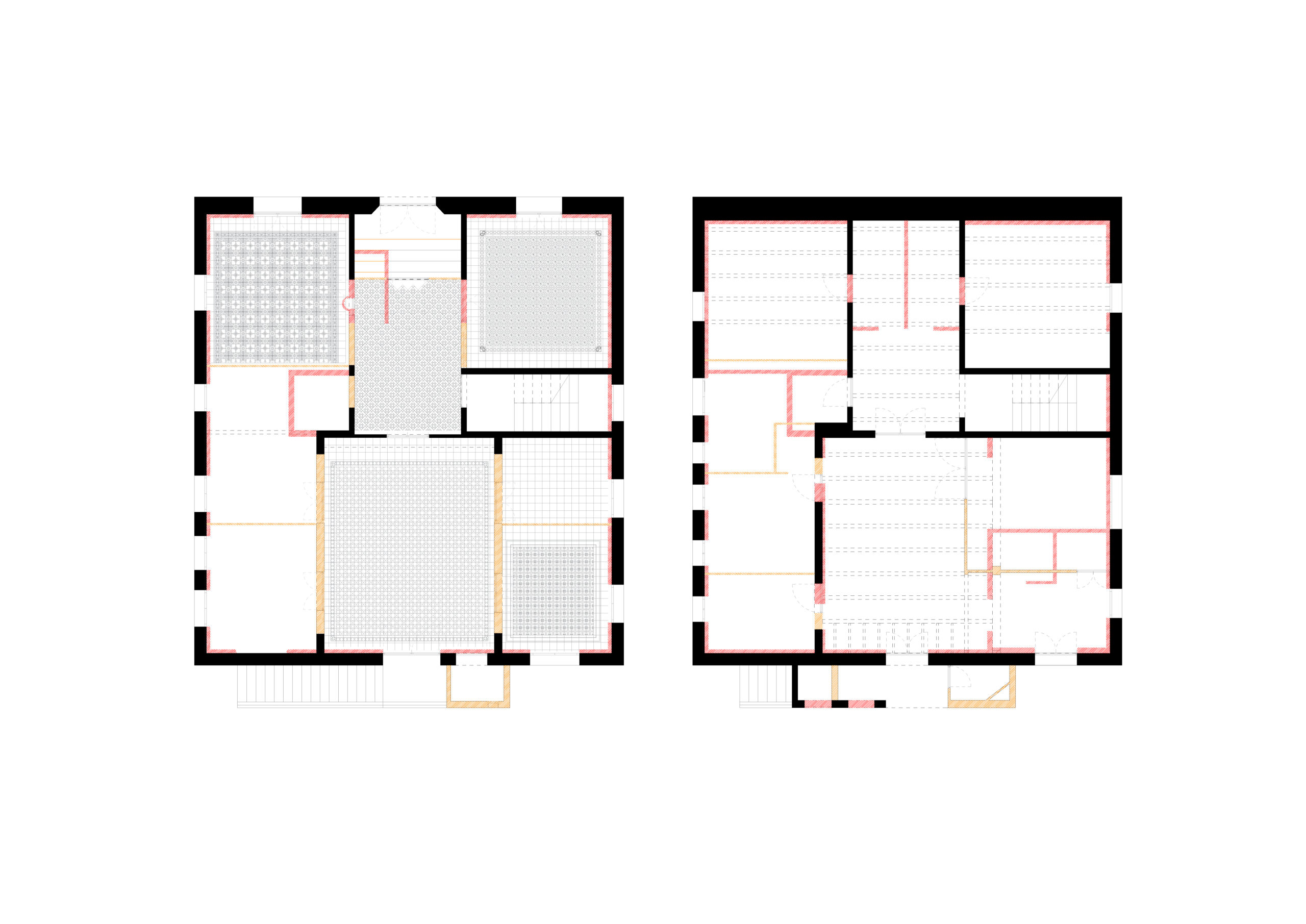Villa Parque  h3o architects 6 planta de actuaciónes