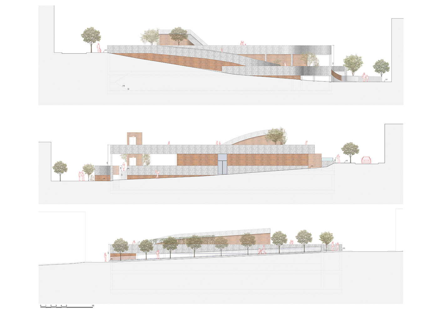 Casa de la Juventud de Alcalá de Guadaíra Retuerto Arquitectos - dunar arquitectos 3 ALZADOS-1