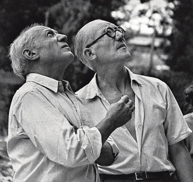 El despechugue José Ramón Hernández Correa Picasso y Le Corbusier, en Marsella, en 1952