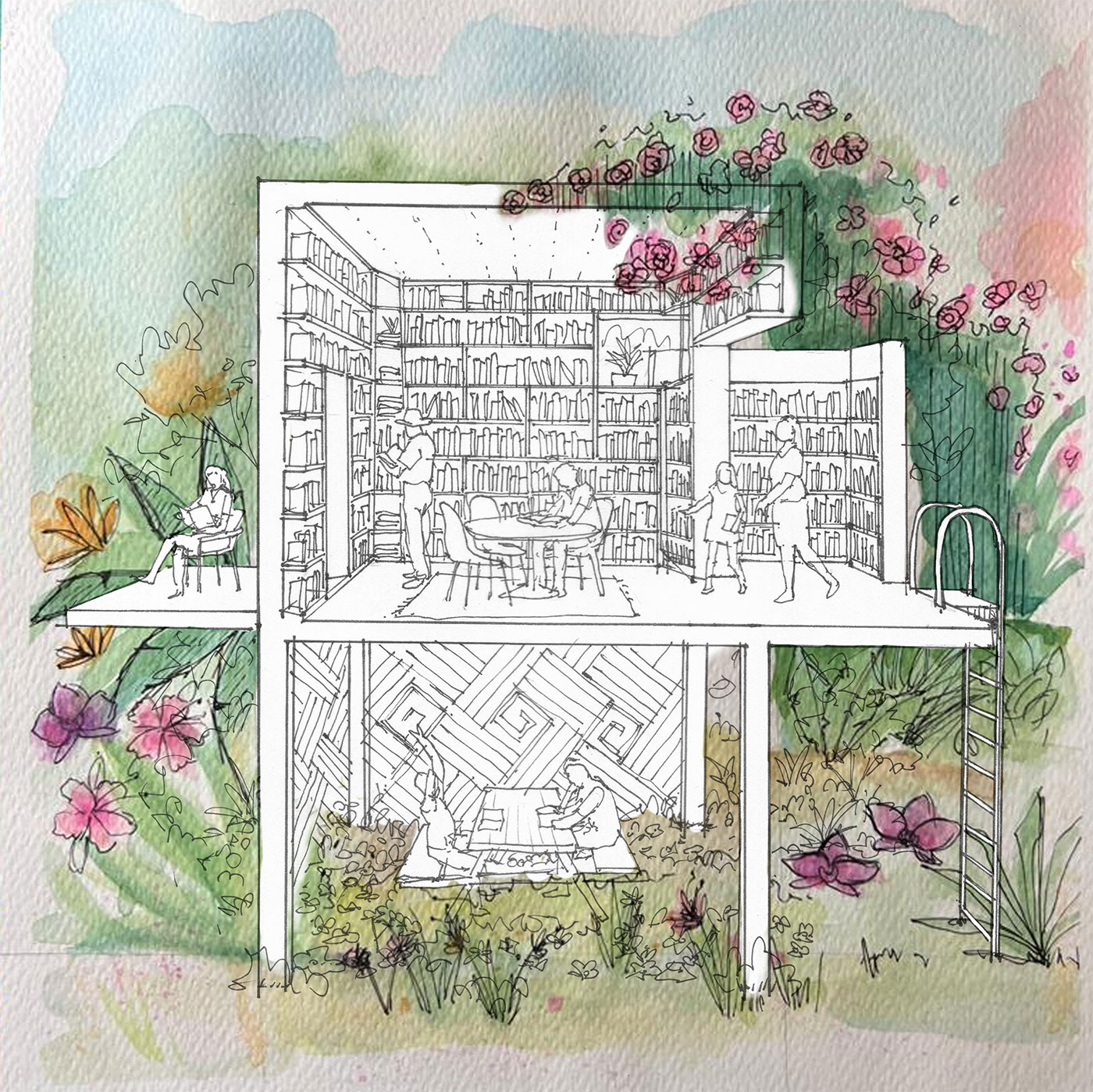 Una conversación con Fabiola Uribe y Carlos Barberá sobre el proyecto Casa para Mariposas Fabiola Uribe y Carlos Barberá una-biblioteca-para-mi-madre