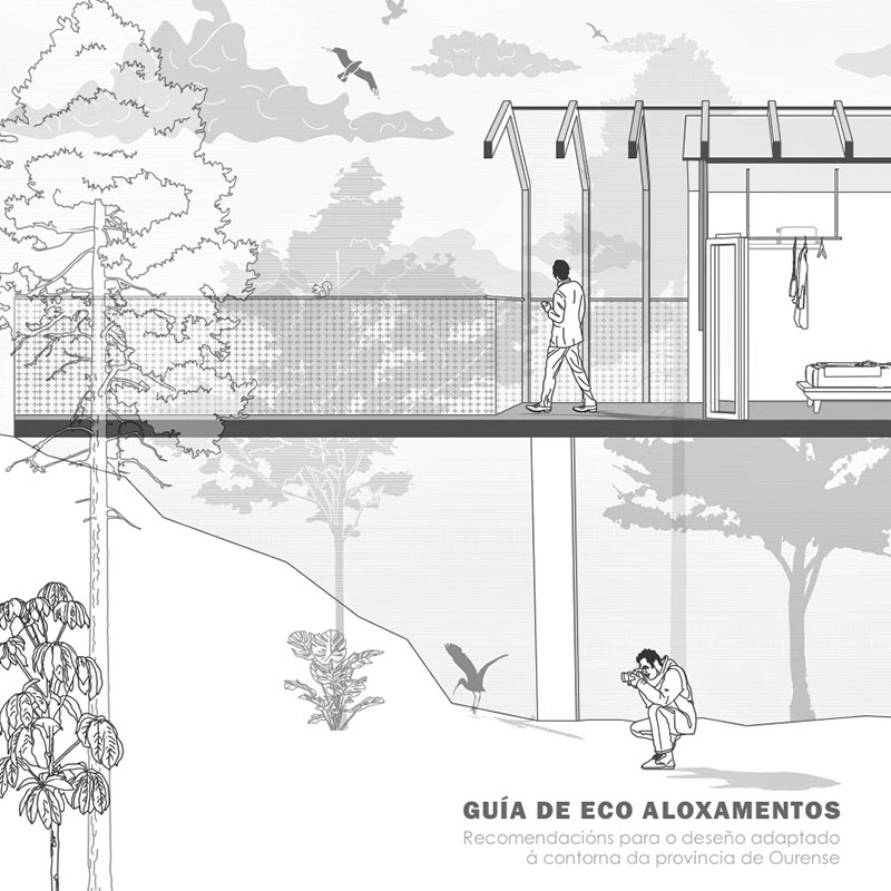 VAD14 Guía de alojamiento ecológico Recomendaciones de diseño adaptadas al entorno de la provincia de Ourense. Mol Arquitectura. Abigail Ballesteros Teixeira